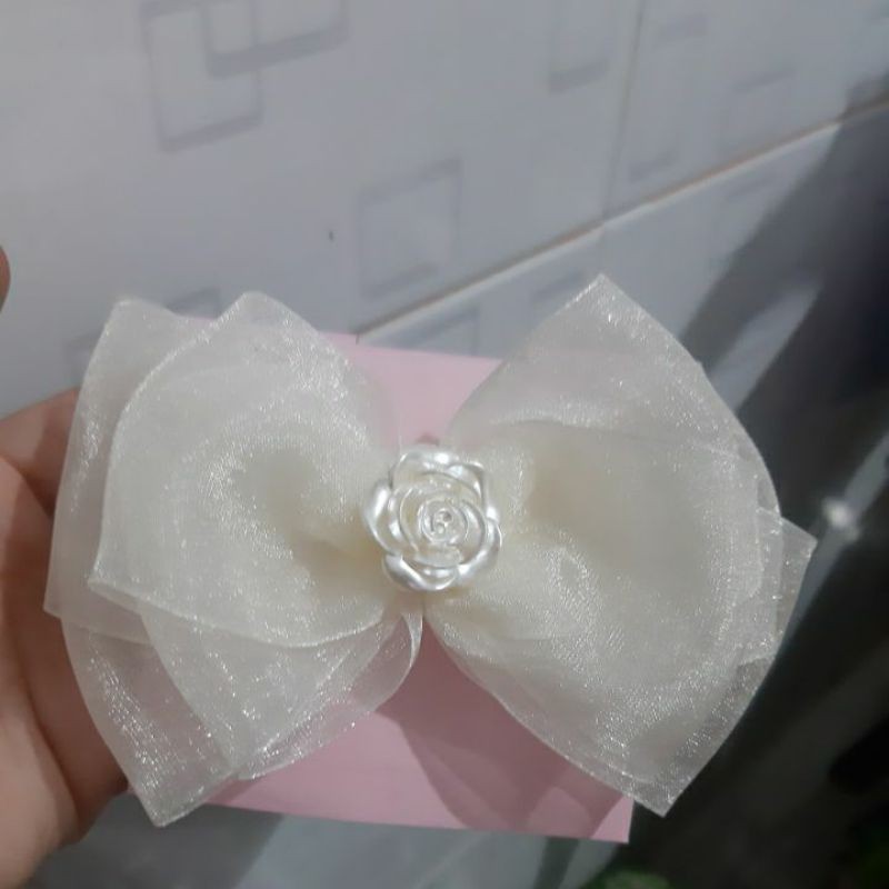 kẹp nơ Hàn Quốc đơn giản ( an handmade )