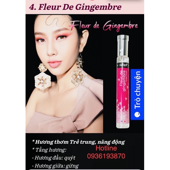 ✅ Nước hoa Pháp Adopt' Nữ  [CHÍNH HÃNG] ❤️ Nước hoa Adopt hương thơm ngọt ngào, dịu dàng