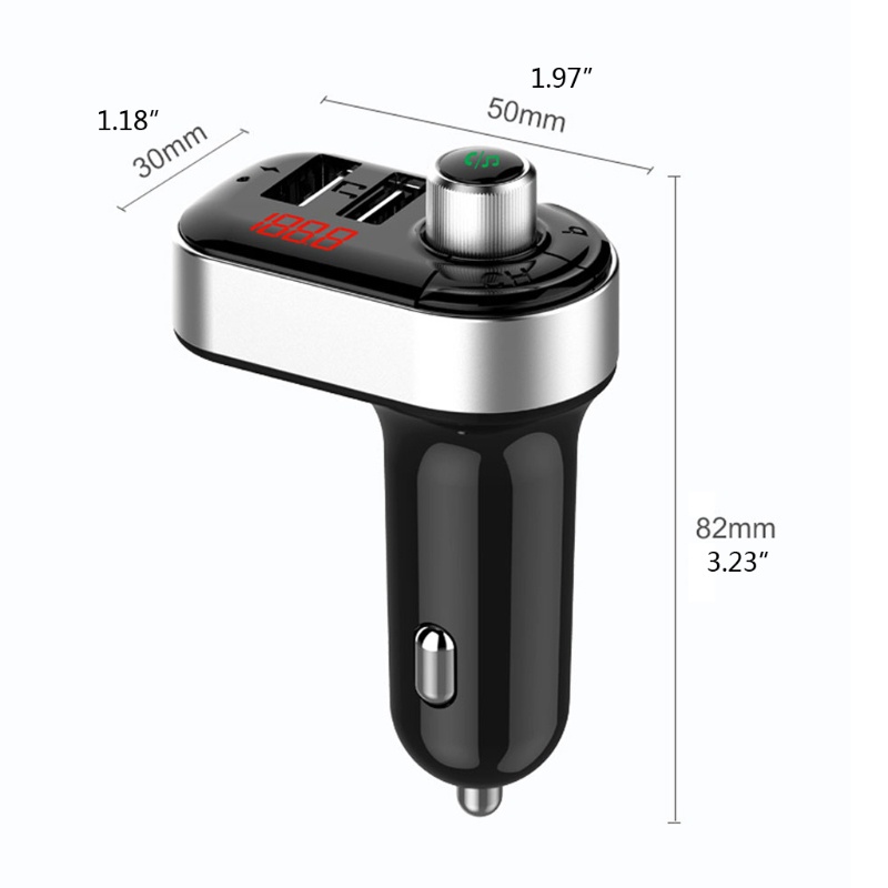 Máy Nghe Nhạc MP3 AUX-IN Kết Nối Bluetooth 5 0 Cổng USB Cho Xe Hơi