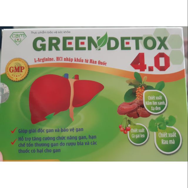 Thực phẩm chức năng giải độc gan Green Detox 4.0