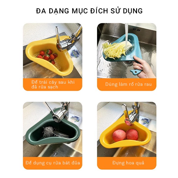 Khay Lọc Rác Để Bồn Rửa Bát Làm Bằng Chất Liệu Nhựa PP Thân Thiện Với Môi Trường Chịu Lực Chịu Nhiệt Tốt