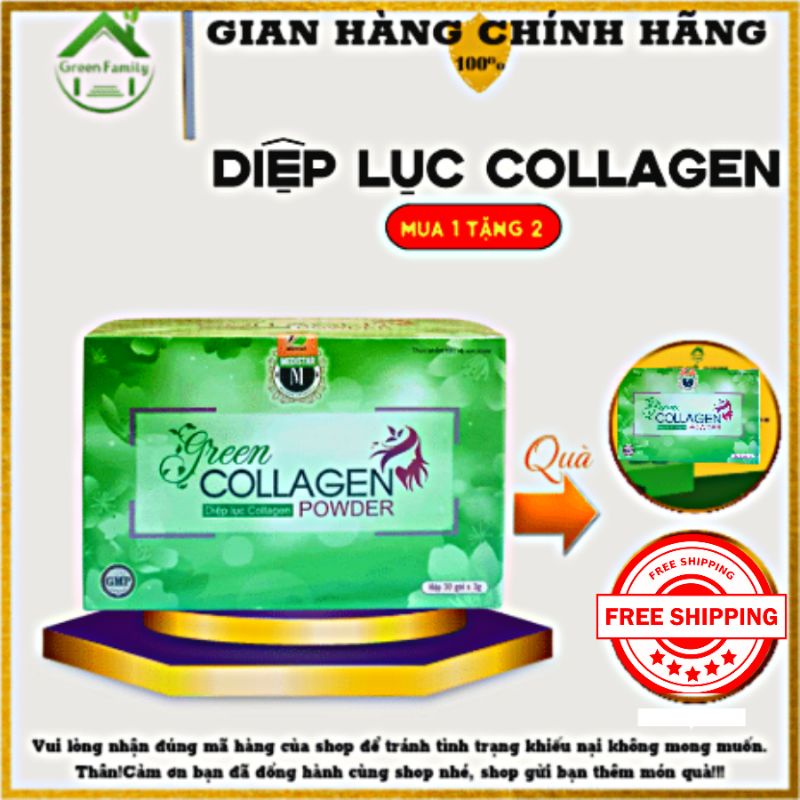 Diệp Lục collagen gree family development chính hãng