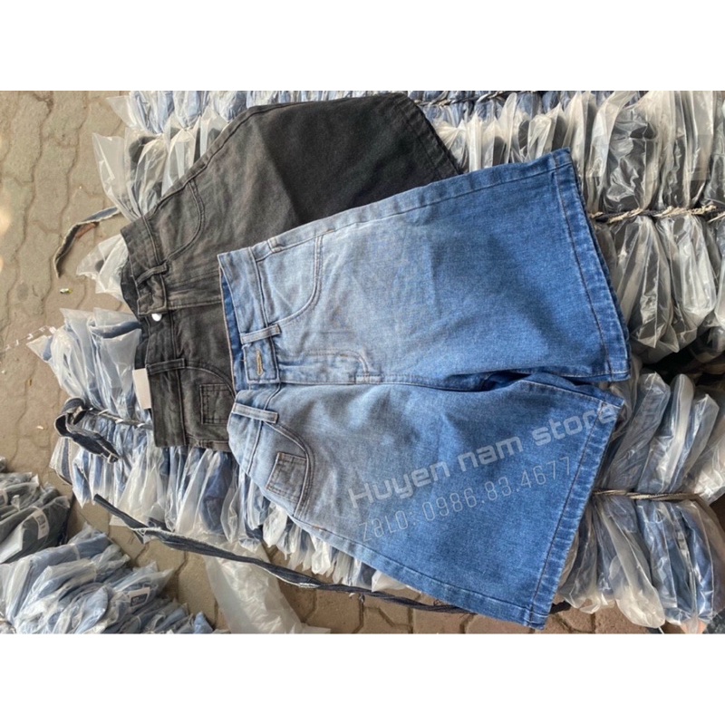 [Mã 153FASHIONSALE1 giảm 10K đơn 50K] Quần short ngố denin loang ống rộng siêu hót [ video + ảnh thật ]
