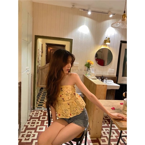 Áo Voan Babydoll Hoa Nhí Dễ Thương