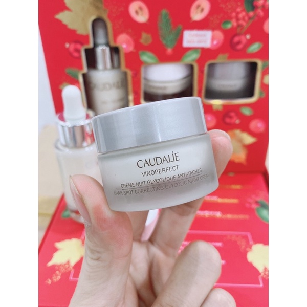 Sét Serum dưỡng trắng da Caudalie Vinoperfect Serum 30ml + Kem dưỡng ngày đêm