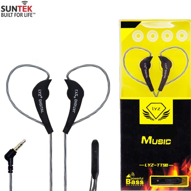 Combo Máy nghe nhạc SUNTEK Mp3+Tai nghe nhét tai cao cấp SUNTEK LYZ TT98