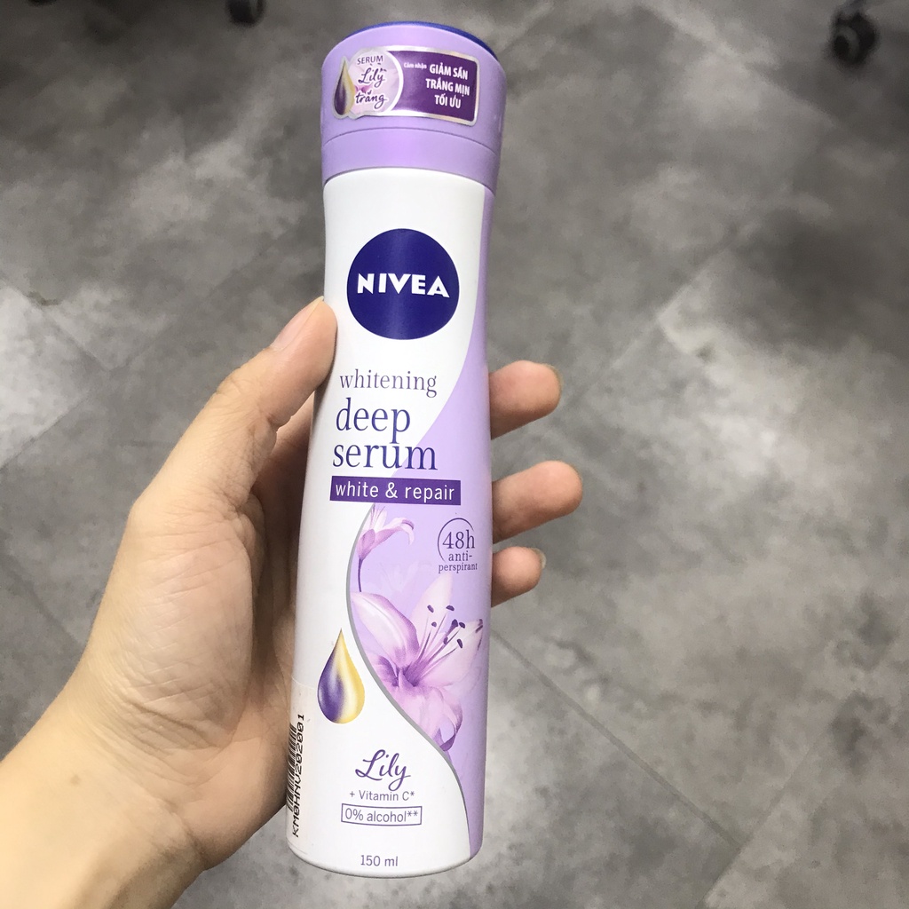 Sịt khử mùi nữ Nivea 150ml - Xịt khử mùi hôi nách nữ Nivea