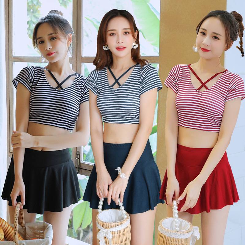 Áo tắm phụ nữ chia tay, đồ bơi hai mảnh, đồ bơi bảo thủ mùa xuân nóng bỏng
