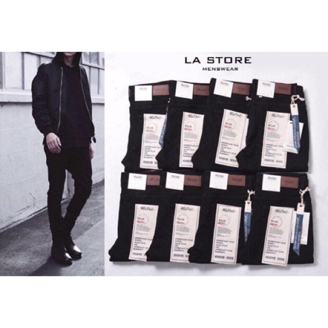 [ROUTINE] Quần jean nam - Quần Jean nam màu đen form skinny và slimfit có độ co giãn | BigBuy360 - bigbuy360.vn