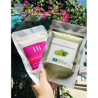 Combo bột trà xanh + bột đậu đỏ dưỡng da th skincare