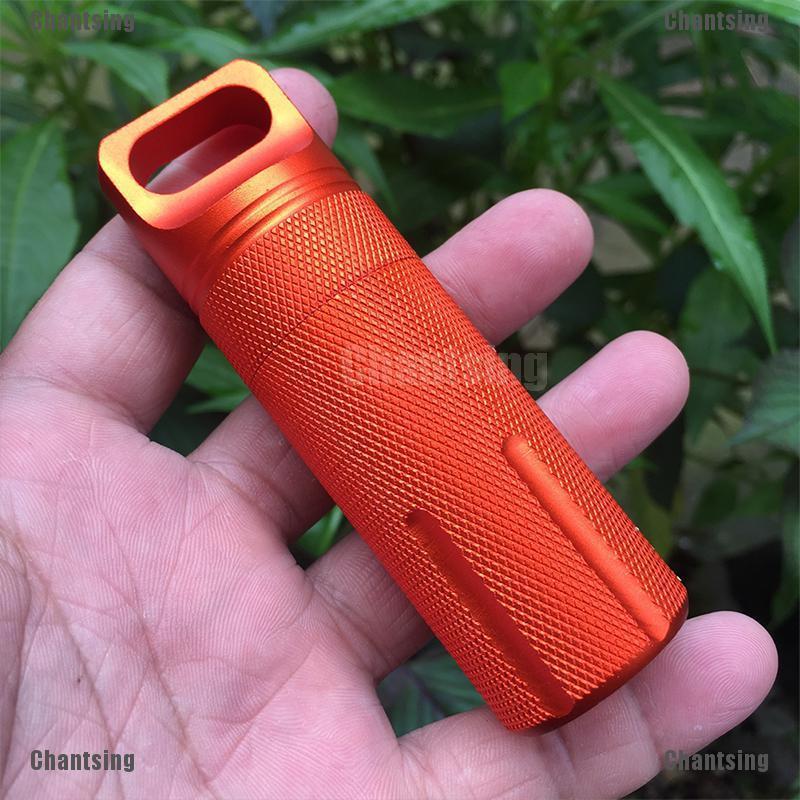 Chantsing Mini EDC Box Outdoor Survival Waterproof Tank Medicine Pill Camping Bottle