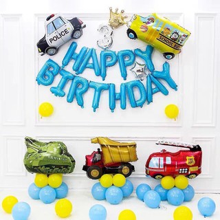 SET TRANG TRÍ SINH NHẬT CÁC LOẠI XE SIÊU TO CHO BÉ TRAI