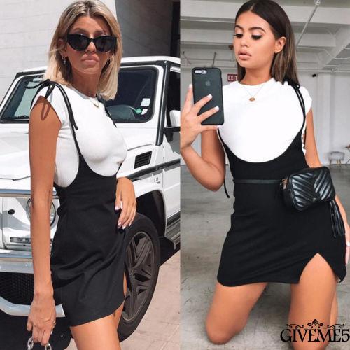 Women Summer Dresses Sleeveless Bandage Black Short Mini Sexy Dress