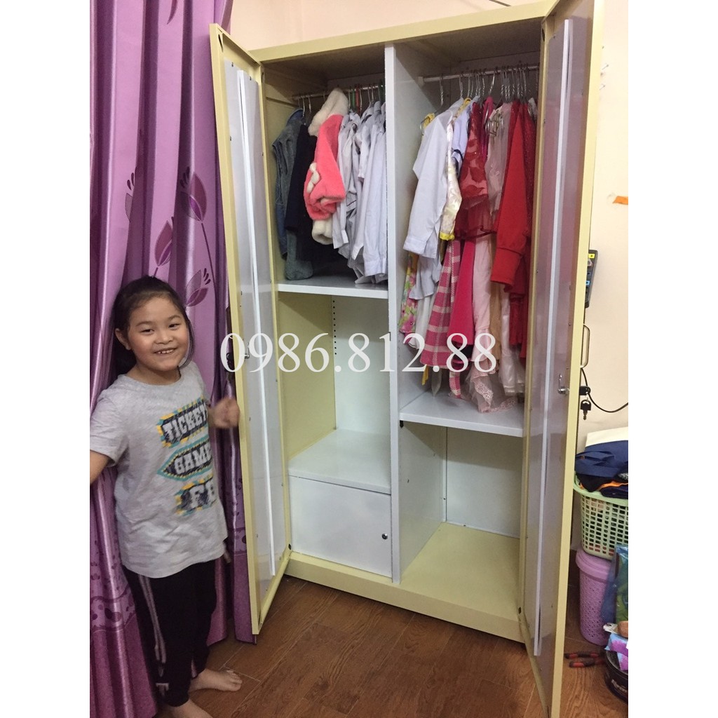 Tủ quần áo Tâm An- Xuân Hòa 2cánh/3cánh/4cánh Sắt xi phun tĩnh điện   freeshipHn nếu inbox
