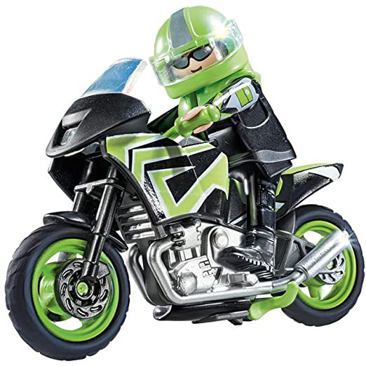 Đồ chơi nhập vai Playmobil Xe moto và người lái