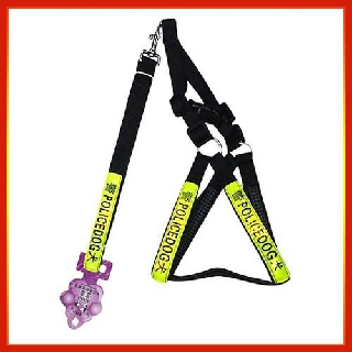 [GIAO HÀNG NHANH]  Bộ Dây Dắt Chó Kèm Yếm Ngực Police Phản Quang