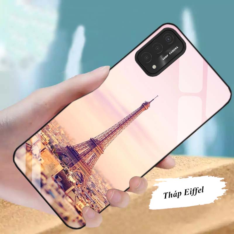 Ốp Lưng OPPO A54, A55, A74, A94 Mặt kính cường lực Cao Cấp, Sang Trọng thiết kế Độc Quyền