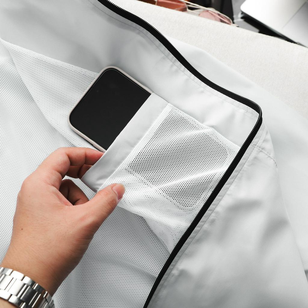 Áo khoác thể thao DA76AK chất gió nhẹ mát, form chuẩn đẹp có nón