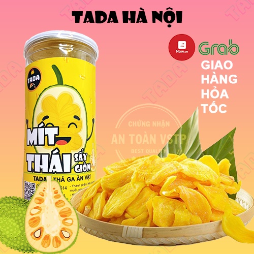 Mít thái sấy giòn 200g TADA, sấy nguyên cánh chuẩn loại 1,đồ ăn vặt Hà Nội