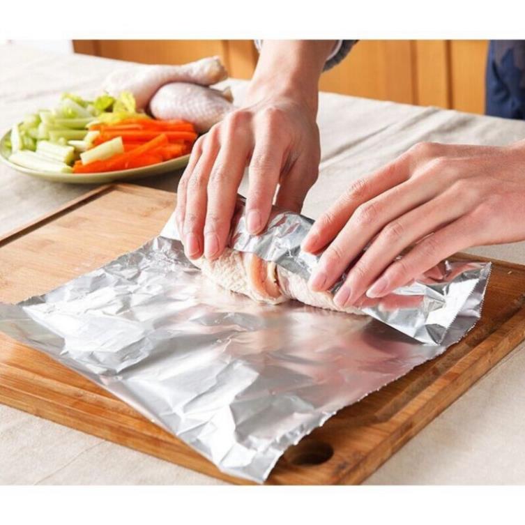 Giấy Bạc Nướng Thức Ăn, Màng Nhôm Nướng Thịt, Bảo Quản Thực Phẩm A7