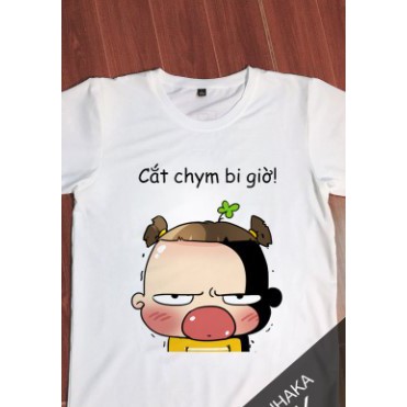 ÁO THUN FORM RỘNG QUỲNH AKA IN HÌNH HOẠT HÌNH CUTE CÓ ĐỦ SIZE ĐI PHƯỢT - 140613