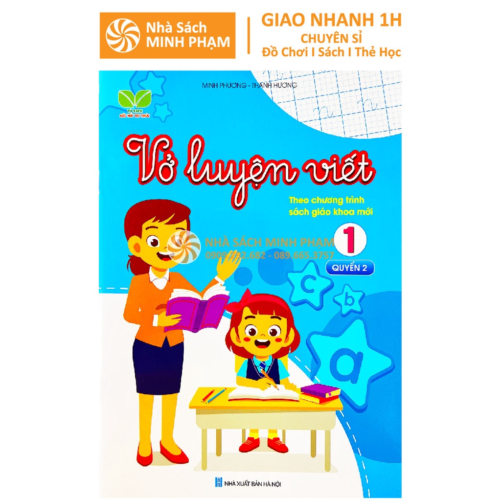 Sách - Combo Vở Luyện Viết Lớp 1 - Chương trình Kết nối tri thức với cuộc sống - Quyển 1,2 (2 cuốn)