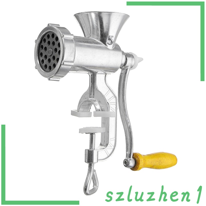 [Hi-tech]  Stainless Steel Manual Meat Grinder Mincer Tool Table Hand Crank Sausage L