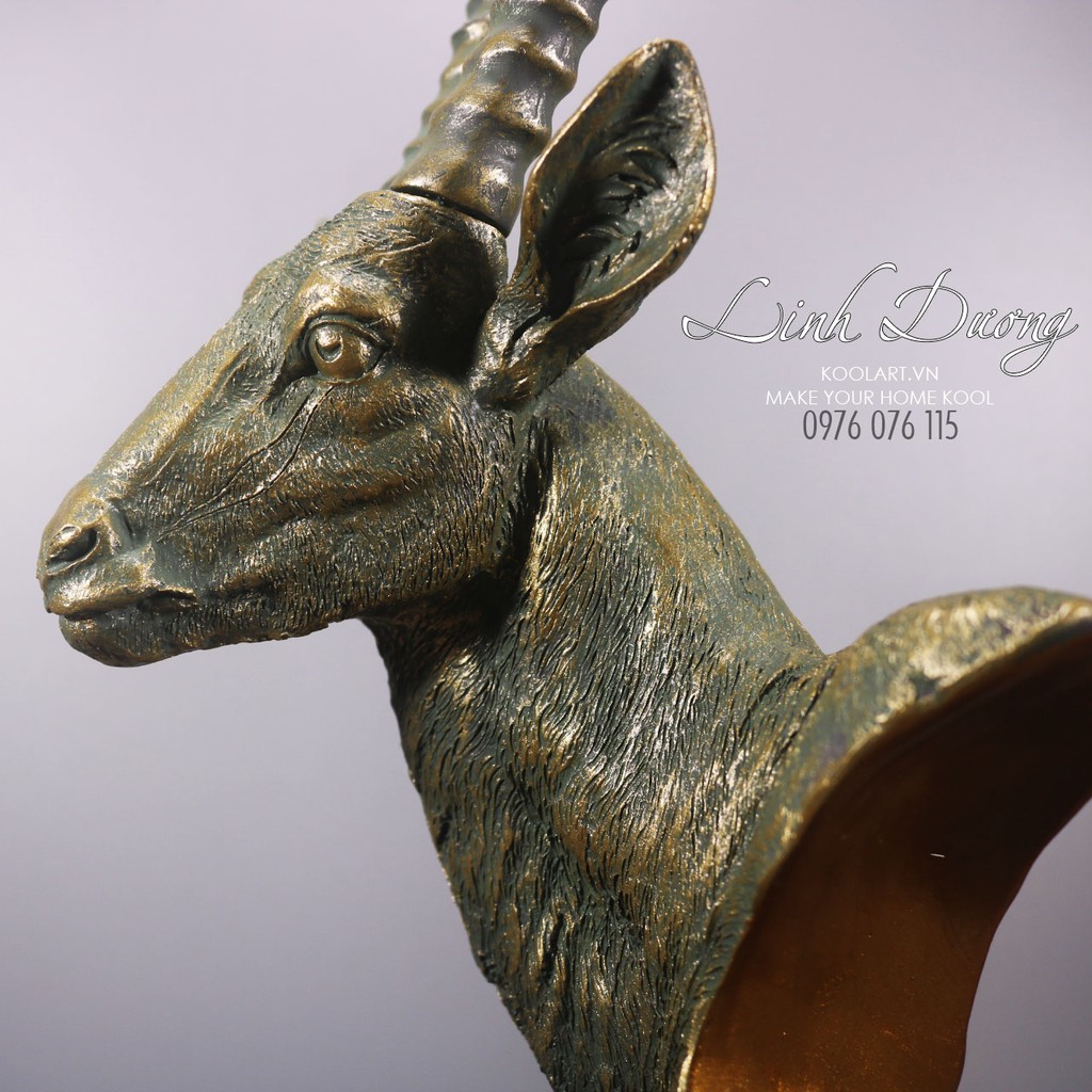 Tượng đầu linh dương - Tượng trang trí nghệ thuật