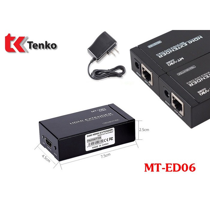 Bộ Khuếch Đại HDMI Qua Cáp Mạng MT-Viki MT-ED06