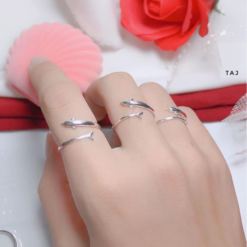 Nhẫn cá heo bạc ta