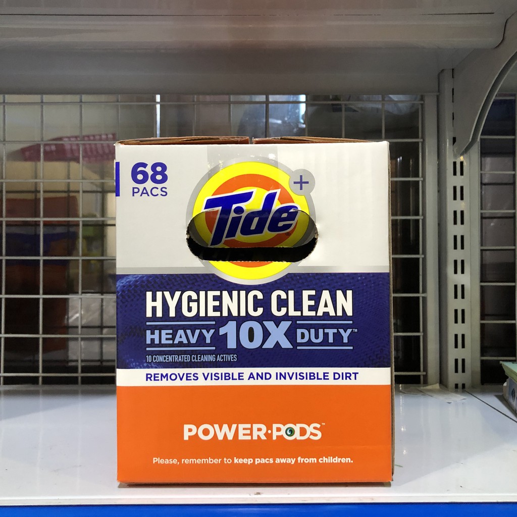 [THÙNG 4 BỊCH]1 Thùng Viên Giặt Tide Power PODS Hygienic Clean Detergent Mỹ