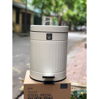 Thùng rác tròn vỏ thép Lock&Lock cỡ 5L
