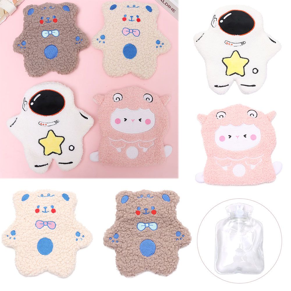 Túi Chườm Nóng Vải Lông Cashmere Dày Dặn Hình Gấu Teddy Dễ Thương Dành Cho Bé