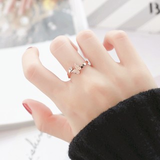 Nhẫn Titan - Open Butterfly- Bướm hở freesize