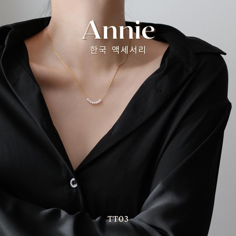 Dây chuyền ngọc trai nhân tạo sợi mảnh phong cách nữ tính ANNIE TT03