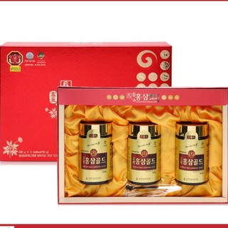 Cao hồng sâm gold bio hàn quốc hộp 3 lọ x 240g