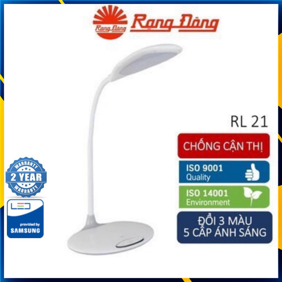 Đèn Bàn Học Đọc Sách, Làm Việc  LED Chống Cận, Cảm Ứng Mã RL21