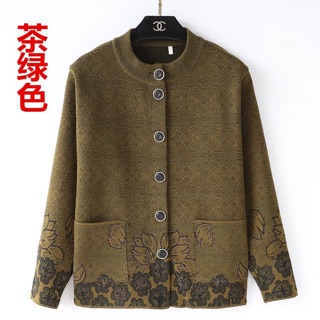 Áo len cổ tàu cho bà