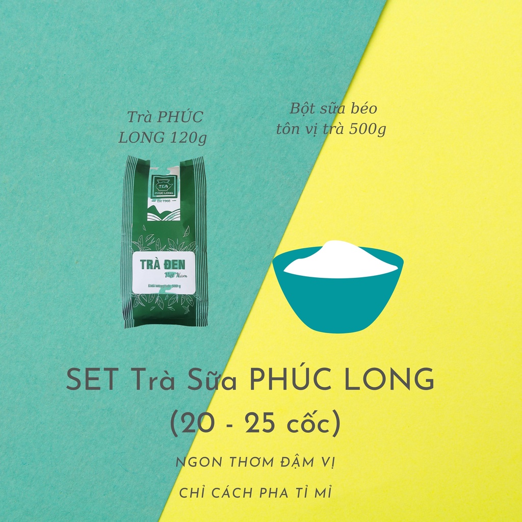 Set Trà Sữa Phúc Long ( 20-25Ly) Tặng Kèm Công Thức - TIỆM NHÀ DÂU SIZZY