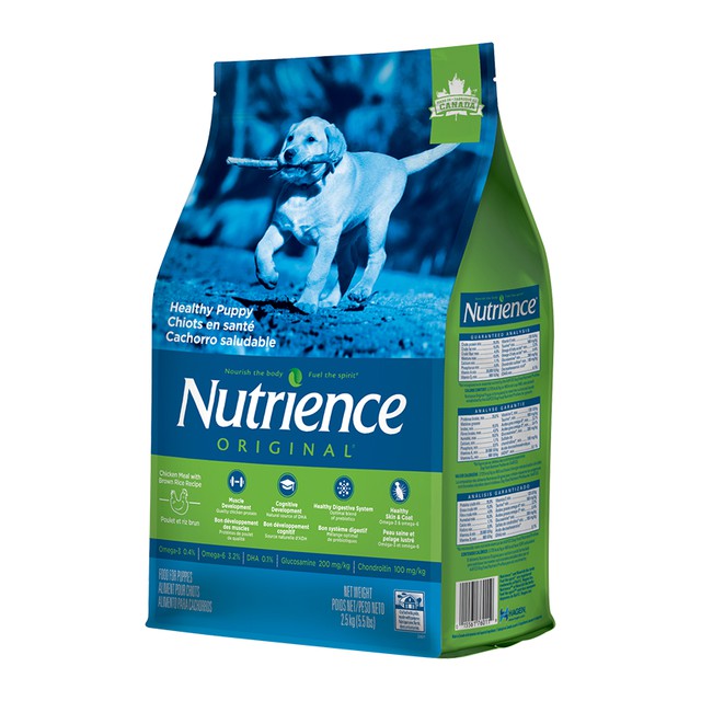 [Nhập Khẩu Canda] Thức Ăn Cho Chó Con Nutrience Original Bao 2,5kg Phát Triển Trí Não, Dầu Cá Hồi Giúp Da Lông Bóng Mượt