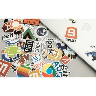 Bộ sticker, nhãn dán sành điệu trang trí cho MacBook/ laptop, vali
