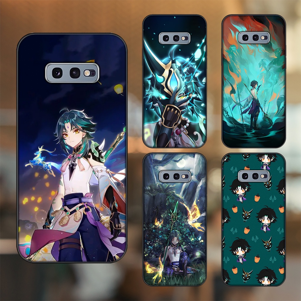 Ốp lưng Samsung S10e viền đen in hình Xiao Genshin Impact
