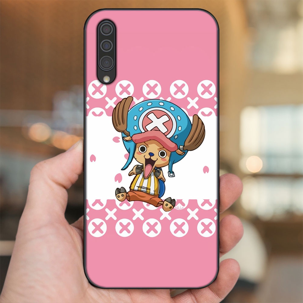 Ốp lưng Samsung A30S, A50, A50S, A70, A70S viền đen in hình Chopper One Piece Đảo Hải Tặc