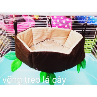 võng nệm treo lá cây