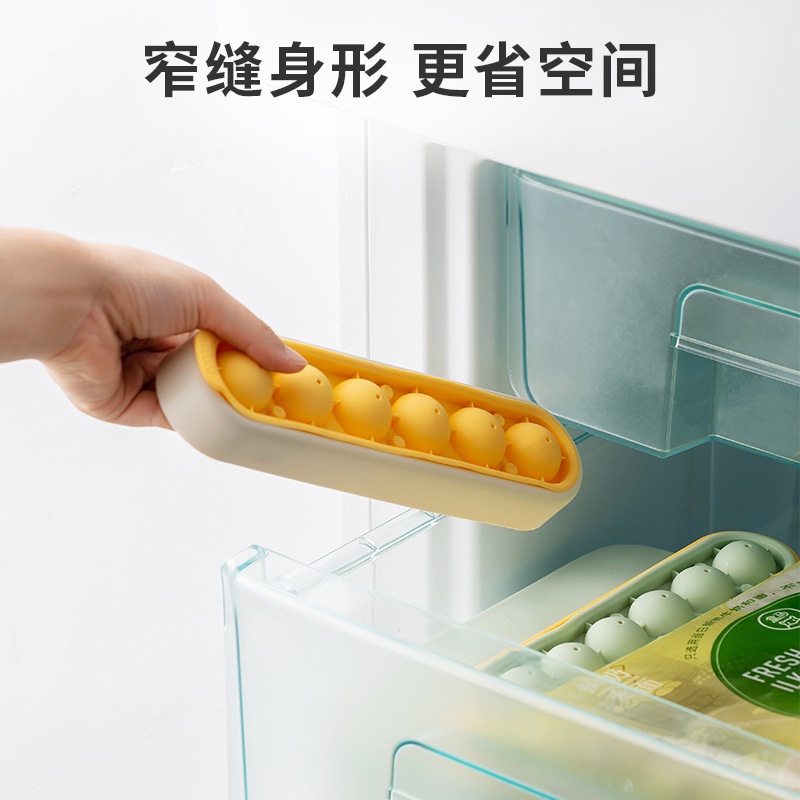 Khuôn Làm Đá Hình Cầu Bằng Silicone Cấp Thực Phẩm Có Nắp Đậy Tiện Dụng