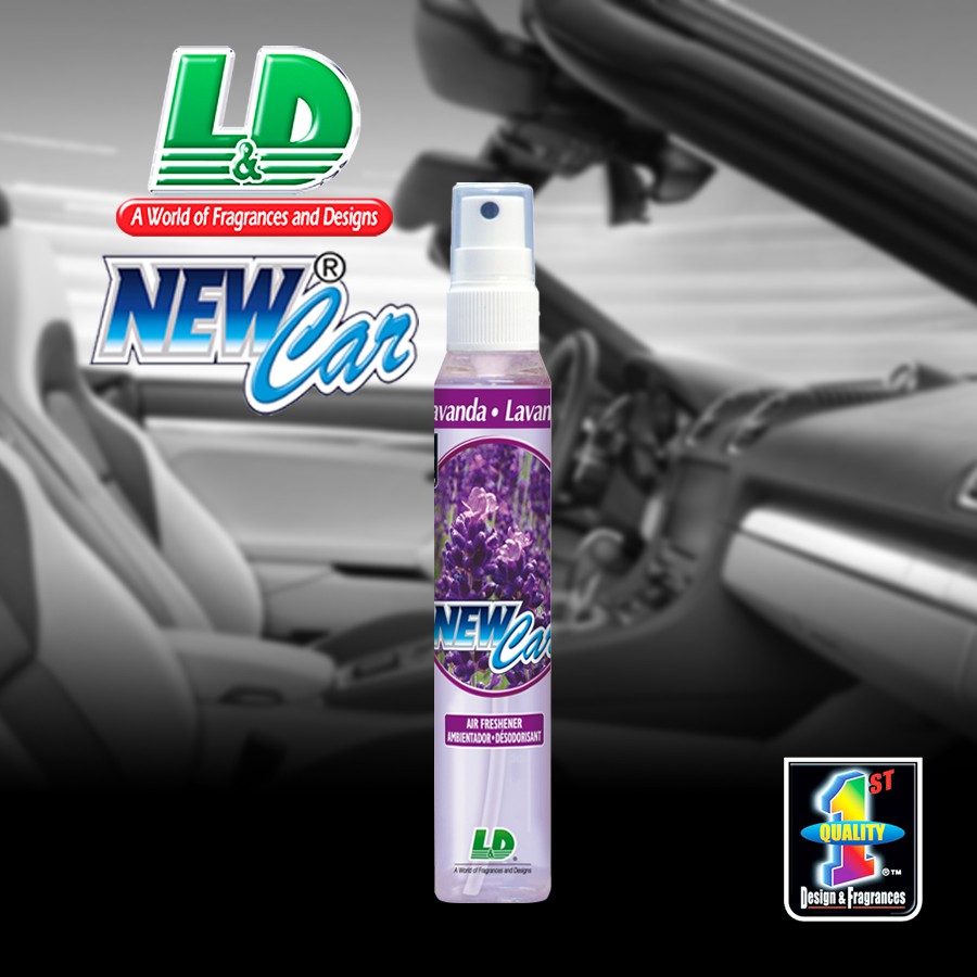 [Mã BMBAU50 giảm 10% đơn 99k] Nước Hoa Ô Tô Dạng Xịt L&amp;D New Car Lavender 60ml Nhập Khẩu Chính Hãng