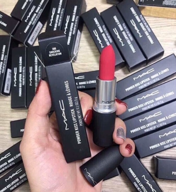 SON MAC POWER KISS vỏ lì màu 301 303 306 308 314 315 316 921 922 923