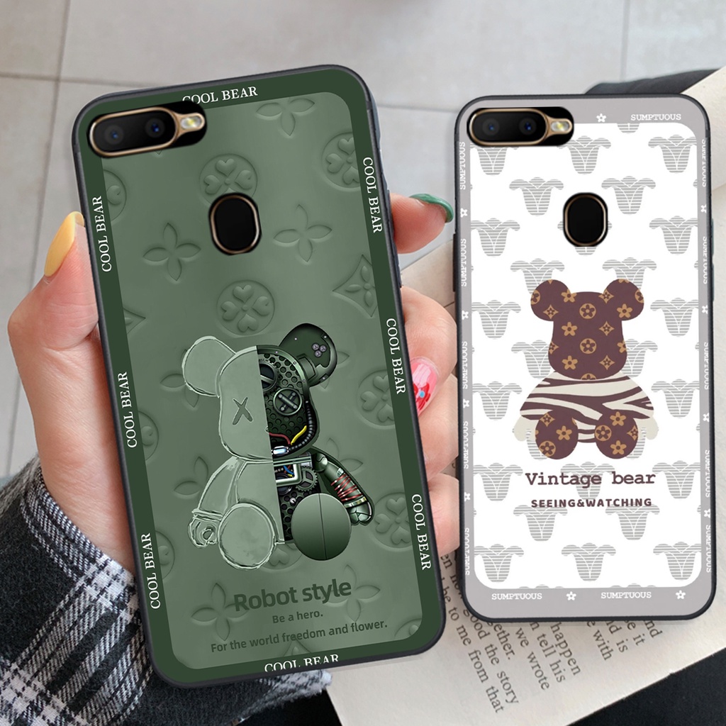 Ốp lưng Oppo A5s / A7 / F9 / A12 / Realme 2 Pro mẫu BEARBRICK/ Kaws thể thao cá tính,cute,giá rẻ