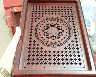 Khay trà giả gỗ