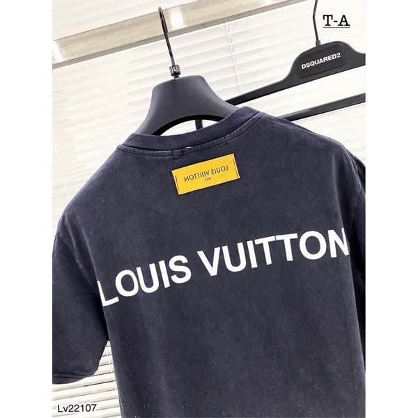 Áo Phông LV Nam Loang Cao Cấp Cực Hot - Áo Phông LV Nam In Logo Ở Ngực SPF